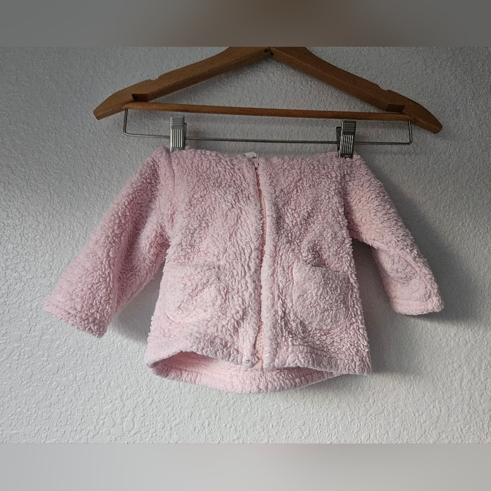 carters pink hoodie, 6 months